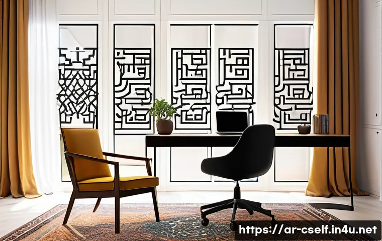 자기주도학습코치와 학습 목표 달성 사례 - A serene and organized study space designed for an Arabic learner, featuring a clean wooden desk wit...